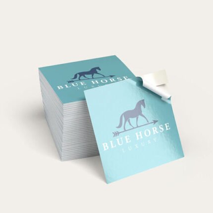 Bulk printed stickers used as marketing material