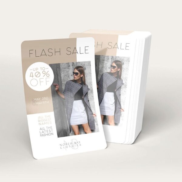Rounded Corner Colors Flyers Advertising Materials A