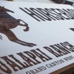 Burnt Wood Sign