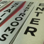 Brushed Metal Sign