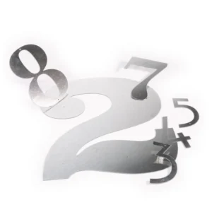 أرقام معدنية من الصلب المجلفن