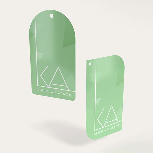 Die Cut Hang Tags Small Business Advertising Materials A