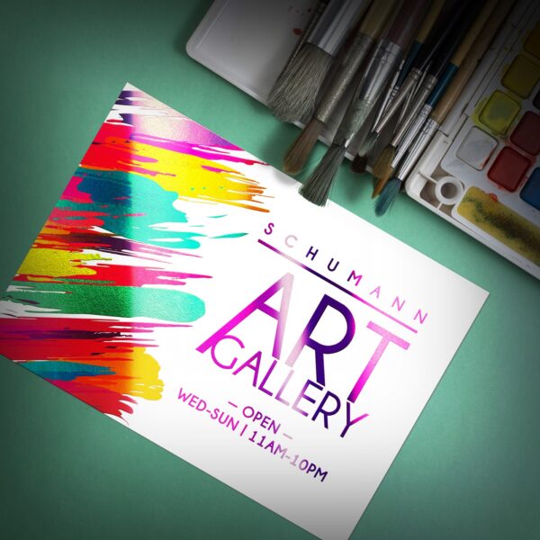 Metallic Postcard