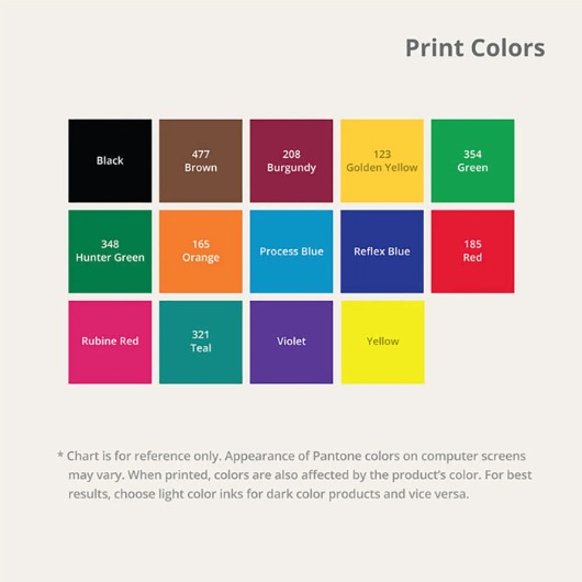 UP Foil and Embosed Tool Tip Print Colors 1