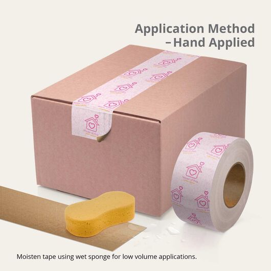 Water Activated Tape Marketing Collaterals Cosmetics Manual Application with Sponge