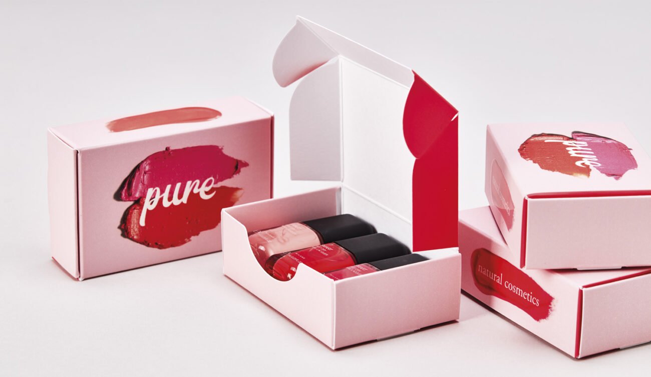 Promotional boxes with lids printed with a custom design