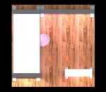 Top view of the arch booth layout