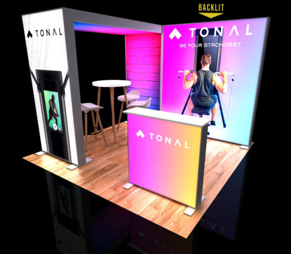 Beacon 10×10 Lightbox Arch Package with Backlit Counter view1