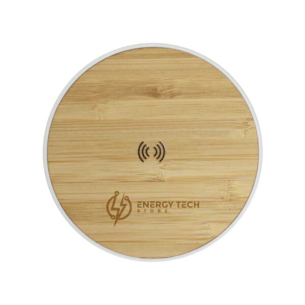 Branding Bamboo Wireless Charging Pad WCP BM6 WHT
