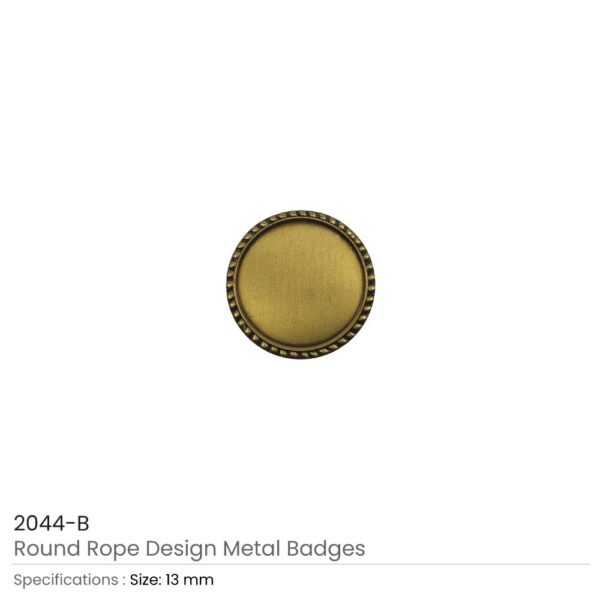 Round Rope Design Logo Badges 2044 B