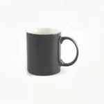 Black cup with white interior